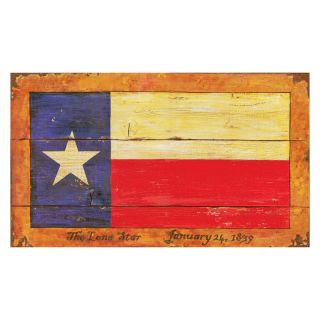 Texas Flag Wall Art Multicolor   PP 1063L, 32W x 20H in.