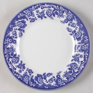 Spode Delamere Blue Salad Plate, Fine China Dinnerware   Imperial,Blue Floral Bo