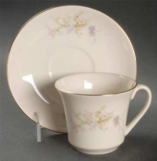 Royal Devon Appleblossom Flat Cup & Saucer Set, Fine China Dinnerware   Pastel S