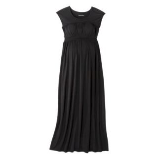 Liz Lange for Target Maternity Sleeveless Smocked Maxi Dress   Black L