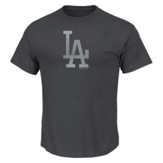 MLB Mens Los Angeles Dodgers Crew Neck T Shirt   Grey (XL)