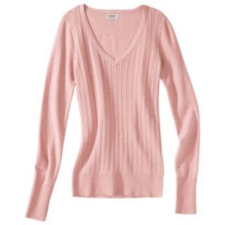 Mossimo Supply Co. Juniors Pointelle Sweater   Pink XS(1)