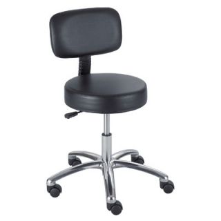 Safco Products Height Adjustable Lab Stool with Casters 3430BL Back: Included