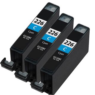 Canon Cli226 Cyan Compatible Inkjet Cartridge (remanufactured) (pack Of 3) (CyanPrint yield: 510 pages at 5 percent coverageNon refillableModel: NL 3x Canon CLI226 CyanPack of: Three (3)Warning: California residents only, please note per Proposition 65, t