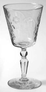 Rock Sharpe Glamour Water Goblet   Stem #3006,Cut