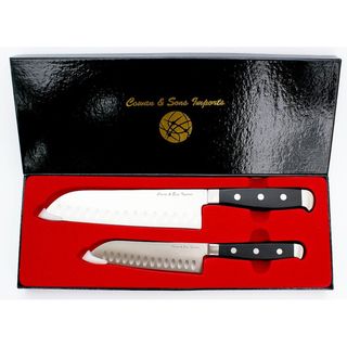 Santoku Stainless Steel 2 piece Knife Set
