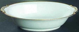 Noritake Patricia 10 Oval Vegetable Bowl, Fine China Dinnerware   White, Smooth