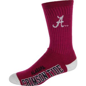 Alabama Crimson Tide For Bare Feet Deuce Crew 504 Socks