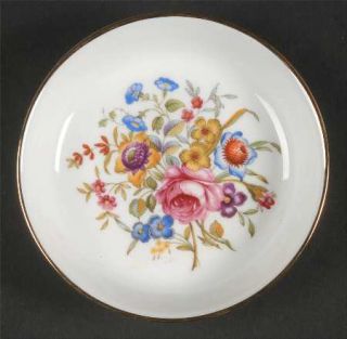 Royal Worcester Bournemouth (Center Floral) Coaster, Fine China Dinnerware   Flo