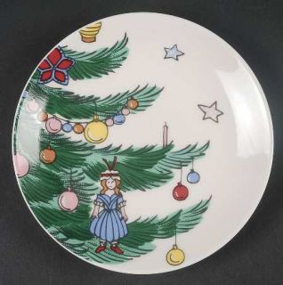 Nikko Happy Holidays Tapas Plate, Fine China Dinnerware   Christmas Tree W/Stars