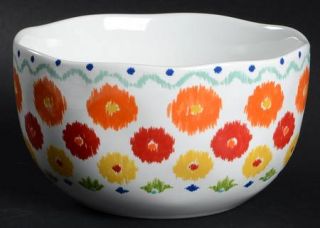 222 Fifth (PTS) Hanna Soup/Cereal Bowl, Fine China Dinnerware   Multicolor Flowe