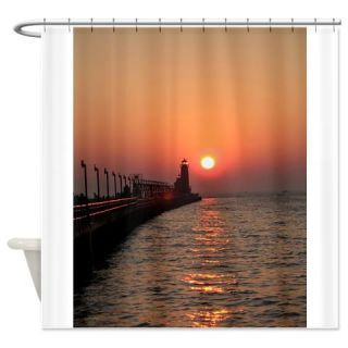 CafePress Grand Haven Channel at Sunset Shower Curtain Free Shipping! Use code FREECART at Checkout!