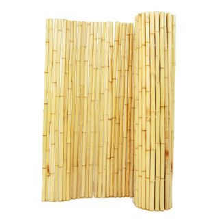 Backyard X Scapes 1 in. Natural Rolled Bamboo Fence Light Brown   BAMA BF12, 6L