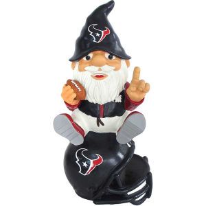 Houston Texans Forever Collectibles Gnome Sitting on Logo