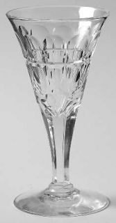 Stuart Clifton Park Sherry Glass   Cut Thumbprint & Vertical/Horizontal