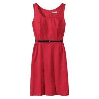 Merona Petites Sleeveless Fitted Dress   Red LP