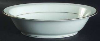 Noritake Guilford 10 Oval Vegetable Bowl, Fine China Dinnerware   White Backgro