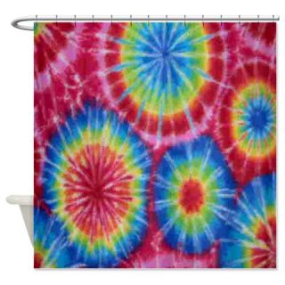 CafePress Funky Swirl Tie Dye Shower Curtain Free Shipping! Use code FREECART at Checkout!