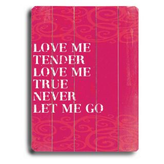 Artehouse Love Me Tender Wall Art   14W x 20H in. Multicolor   0003 9059 26