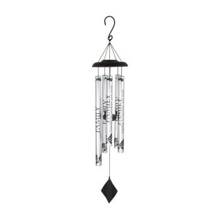 Carson 40 in. Solar Sonnets Wind Chime   Family Black   60461