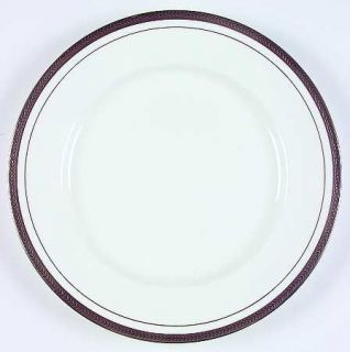 John Aynsley Elegance (Platinum Trim & Outer Ring) Dinner Plate, Fine China Dinn
