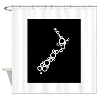 CafePress NZ Bubble Map Shower Curtain Free Shipping! Use code FREECART at Checkout!