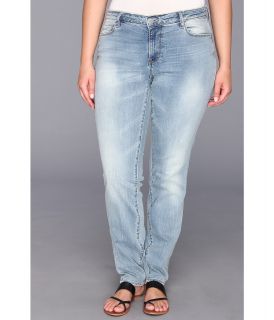 DKNY Jeans Plus Size Mercer Skinny in Icy Brook Wash Womens Jeans (Blue)
