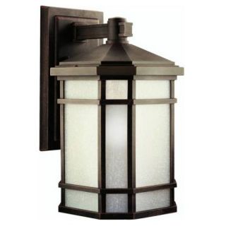 Kichler 9720PR Outdoor Light, Arts and Crafts/Mission Wall Mount 1 Light Fixture Prairie Rock
