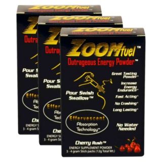 ZOOMfuel Cherry Energy Powder   3 Pack