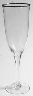 Noritake Paris Fluted Champagne   Platinum Trim,Plain Bowl