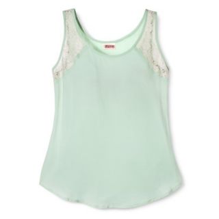 Mossimo Supply Co. Juniors Lace Trim Tank   Mint S(3 5)