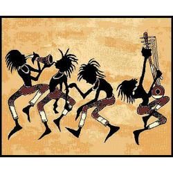 African Adventures Tribal Dance Area Rug (5 X 7)