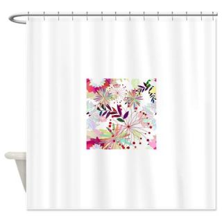  Seamless Multicolor Floral Pattern Shower Curtain  Use code FREECART at Checkout
