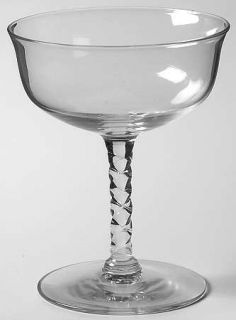 Seneca Helga Champagne/Tall Sherbet   Stem #8000,Twist Stem, Plain Bowl