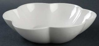 222 Fifth (PTS) Serendra Soup/Cereal Bowl, Fine China Dinnerware   All White,Und