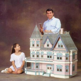 Real Good Toys Queen Anne Dollhouse Kit   1 Inch Scale Multicolor   HS6600