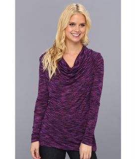 Three Dots L/S Cowl Sweater Womens Sweater (Purple)
