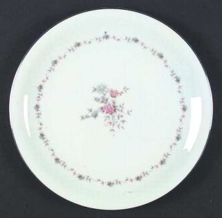 Noritake Susanna Dinner Plate, Fine China Dinnerware   Blue Floral Ring,Flowers