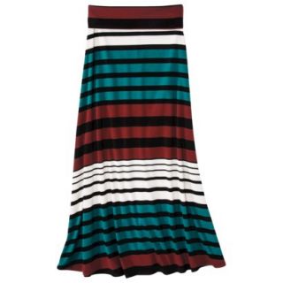 Mossimo Supply Co. Juniors Maxi Skirt   Teal Stripe XL(15 17)