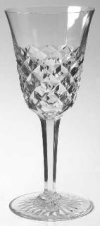 Baccarat Burgos  Tall Water Goblet   Cut Criss Cross Design On Bowl