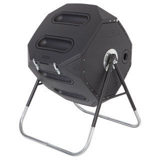Lifetime 65 gallon Compost Tumbler (Black and greyDimensions: 44 inches high x 36 inches wide x 36 inches deepWeight: 45 pounds )