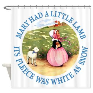 CafePress Mary Had A Little Lamb Shower Curtain Free Shipping! Use code FREECART at Checkout!