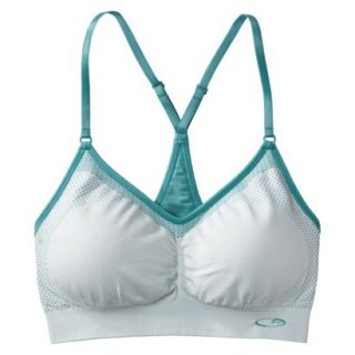 C9 by Champion Womens Seamless Bra With Removable Pads   Vintage Teal L