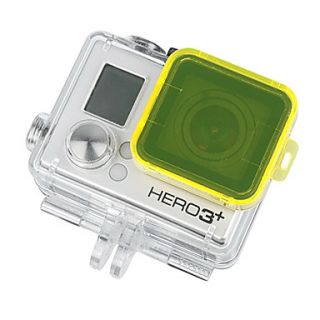 Yellow GoPro HD Hero 3Plus PC Under Sea Filter Cover