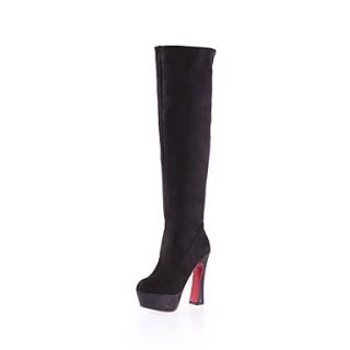 Suede Faux Leather Womens High heel Fashion Sexy Above the knee Boots (More Colors)
