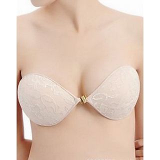 Lace Full Coverage Strapless Front Closure Wedding Bra(More Colors)