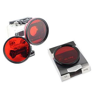 2014 Professional Professional Dive Housing 58mm Lens Adapter Red Filter for Gopro Hero3