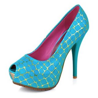 Faux Patent Leather Womens Fashion High Heel Platform Sandals More Colors
