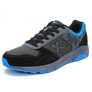 Xtep Mens SuedeSynthetic Leather Mesh Running Shoes