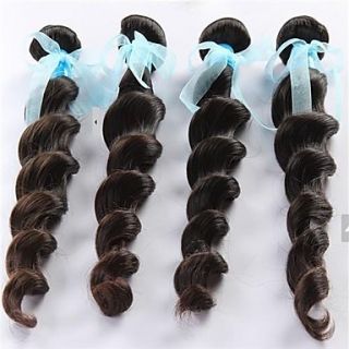 100% Virgin Remy Human Hair Extensions Fabulous Peruvian Loose Wave Weft Mixed Lengths 14 16 18 Inches